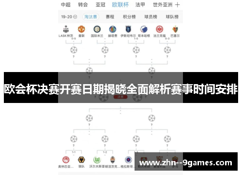 欧会杯决赛开赛日期揭晓全面解析赛事时间安排